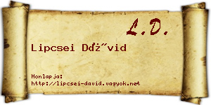 Lipcsei Dávid névjegykártya