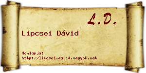 Lipcsei Dávid névjegykártya